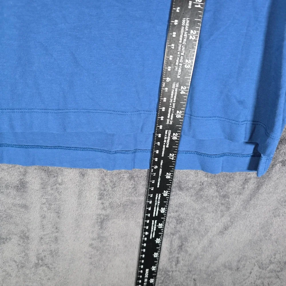 Banana Republic Mens‎ Polo Shirt Long Sleeve 1/4 Zip Blue Casual Small